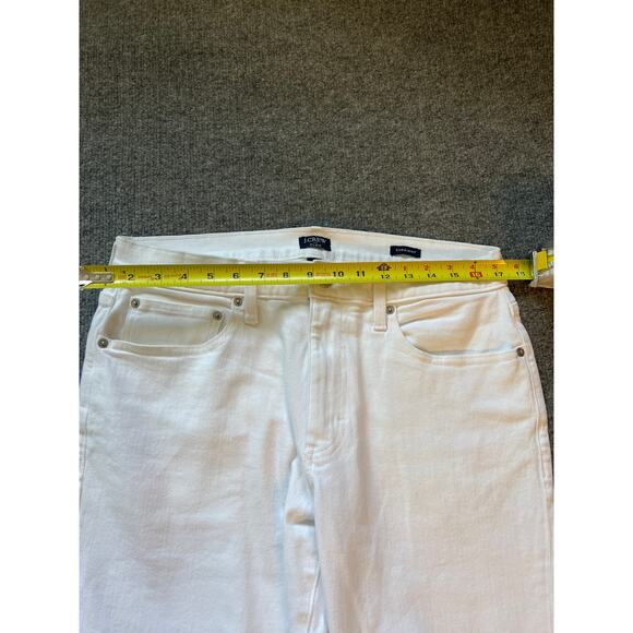 J.Crew Straight Fit White Jeans W32 L32 Signature Flex NWOT - Picture 8 of 10